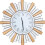 24inch Decorative Round Mirrored Wall Clock with Bling Sunburst Edge 1