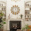24inch Decorative Round Mirrored Wall Clock with Bling Sunburst Edge 3