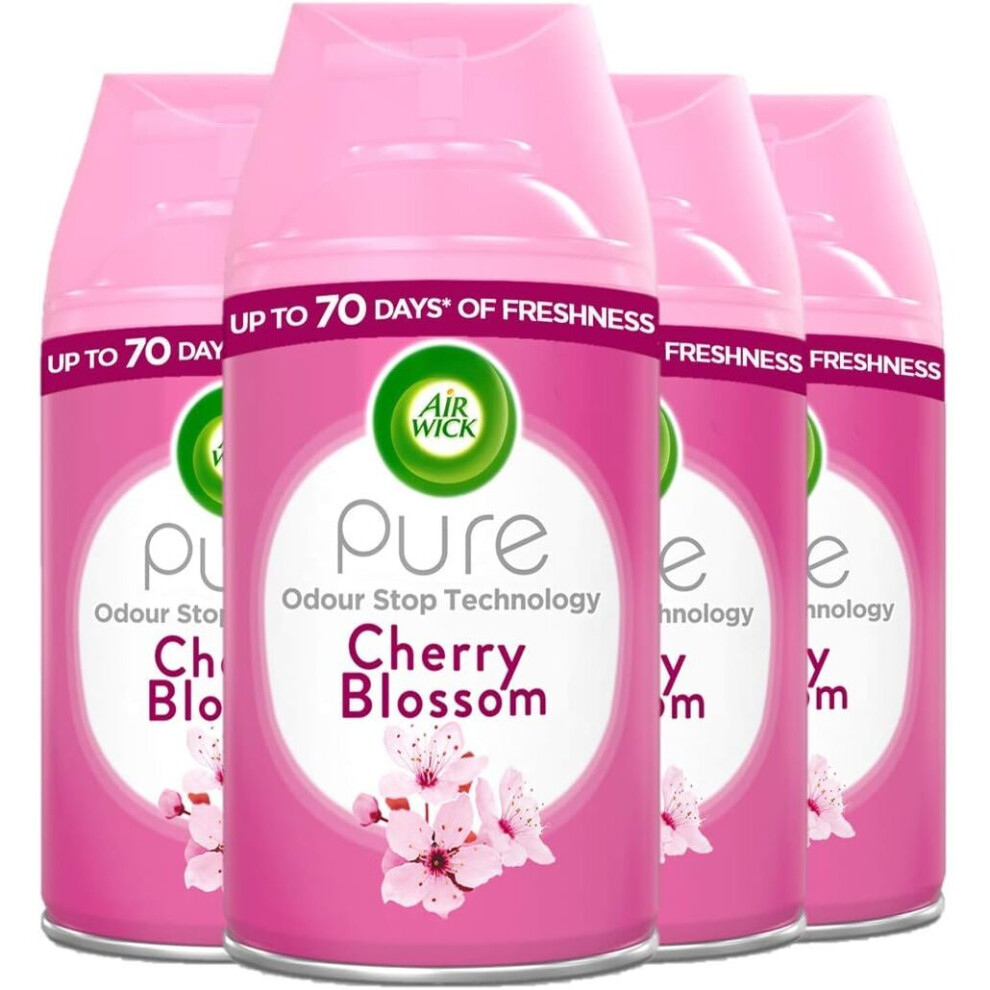 Air Wick |Cherry Blossom |Automatic Air Freshener| Freshmatic Auto Spray Refill | 250Ml| Pack Of 4