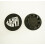 4pcs Porsche Wheel Centre Caps | Black and Black 76mm 1