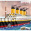 WWE 1860Pcs Titanic Shape Model Building Blocks Model Construction Kit 1