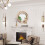 (M?Dia:600mm?) Decorative Silver Glass Vanity Round Wall Mirror with Crystal Edge 4