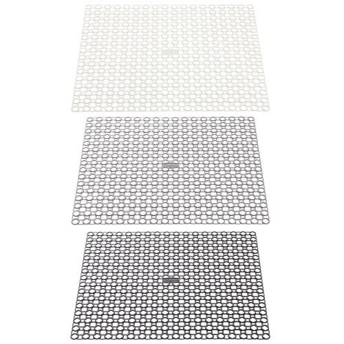 (White) PVC Sink Saver Draining Board Mat Kitchen Drainer