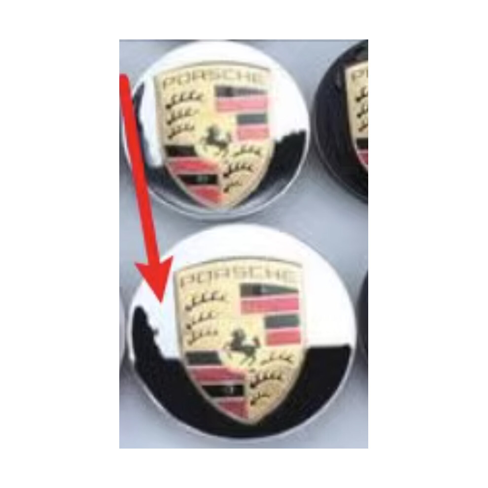 4pcs Porsche Wheel Centre Caps |  Electroplated Silver  76mm-image-OPC-PBZ7RSQ-NEW