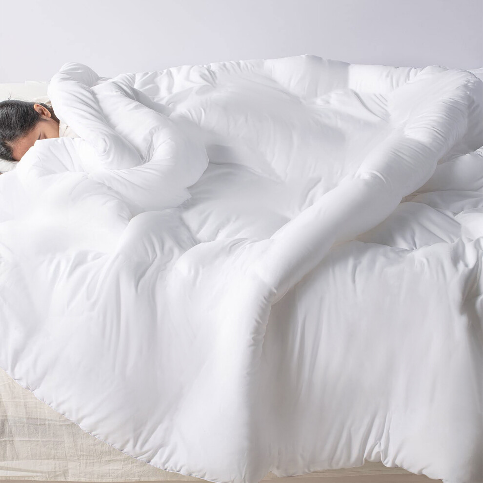 Yorkshire Bedding (2.5 Tog, Super King: 260 Cm X 220 Cm) Anti Allergic Duvet Quilt Summer Duvet Bedding Tog 2.5, 4.5, 7.5 White