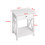 Living And Home Wooden One Drawer Bedside Table Cabinet Side Table White 6