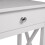 Living And Home Wooden One Drawer Bedside Table Cabinet Side Table White 8