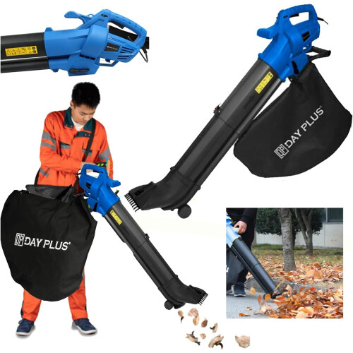 Leaf Blower and Vacuum 3500W Garden Blower Mulcher with Rake 3 in 1