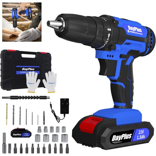 Cordless drill with light best sale built in