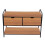 Living And Home Modern 2 Drawer Shoe Storage Rack Bench 4