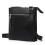Double Compartment Lightweight Leather Crossbody Bag - Black 2