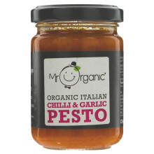 Mr Organic Chilli & Garlic Pesto 130g ( pack of 6 )