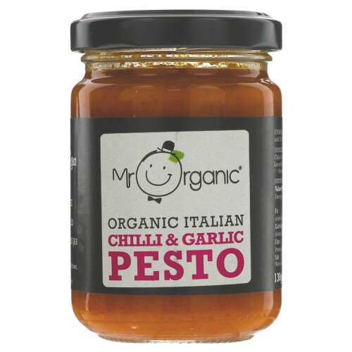 Mr Organic Chilli & Garlic Pesto 130g ( pack of 6 )