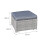 Malta Rattan Footstool in Dove Grey 2