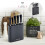 NETTA (Black) NETTA 6 Piece Kitchen Knife Set Including Block 6