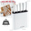 NETTA (White) NETTA 6 Piece Kitchen Knife Set Including Block 7