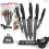 NETTA NETTA 6 Piece Kitchen Knife Set with Clear Block 7