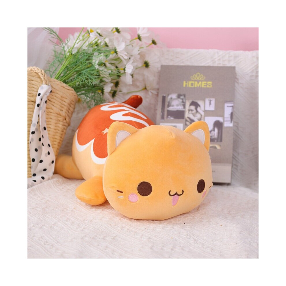 (Orange Hot Dog Cat Pillow) 40cm Aphmau Cat Stuff Toys Stuffed Toy Plushie Plush Doll For Girl Boy Pillow Home Decor