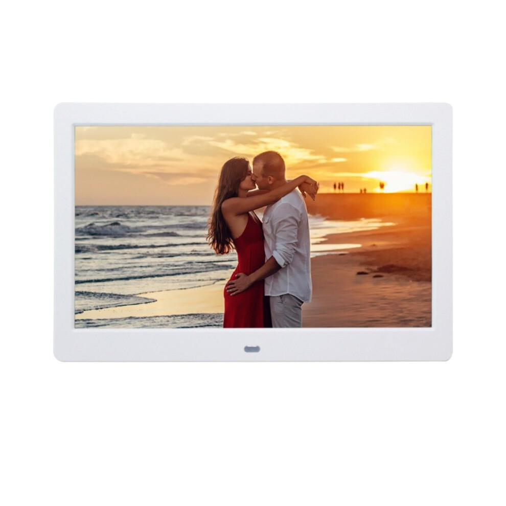 (White) 10'' HD Digital Photo Frames Video Gift Christmas