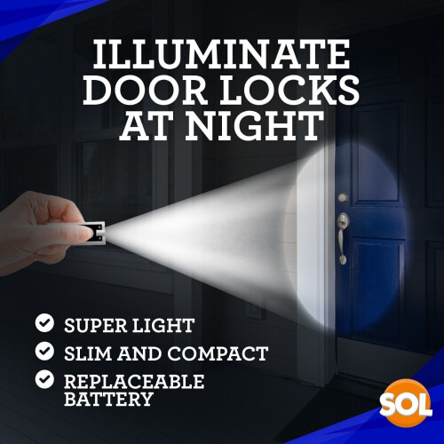 SOL 10 LED Keychain Light Ultra Bright Flashlight Keyring Camping Mini Pocket Torch 1