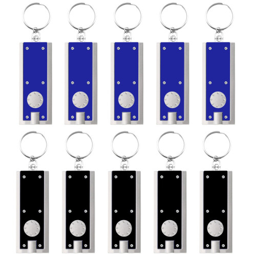 SOL 10 LED Keychain Light Ultra Bright Flashlight Keyring Camping Mini Pocket Torch