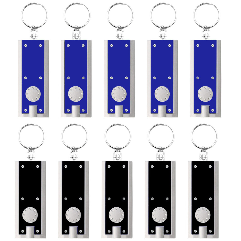 Sol 10 Led Keychain Ultra Bright Flash Keyring Camping Mini Pocket Torch Light
