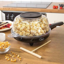 2-in-1 Popcorn & French Crêpe Pancake Maker / Non-Stick EASY CLEAN