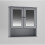 URBN Living (Wall Mirror Cabinet - Grey) Under Sink Cupboard Mirror Unit WC Paper Dispenser 3