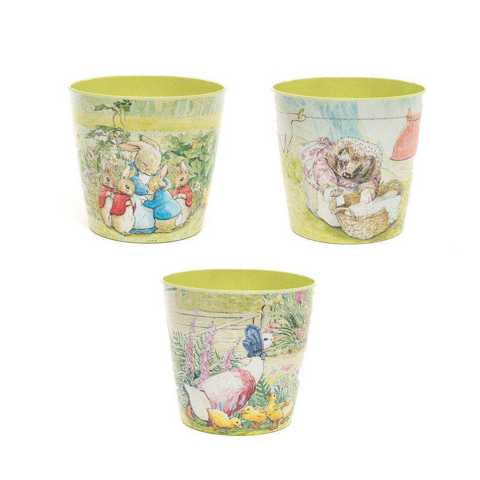 Plant Pot Beatrix Potter Set Of 3 Eco Garden EcoPot Peter Rabbit Set 2