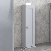 (Toilet Paper Dispenser - Grey) Under Sink Cupboard Mirror Unit WC Paper Dispenser