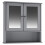 URBN Living (Wall Mirror Cabinet - Grey) Under Sink Cupboard Mirror Unit WC Paper Dispenser 4