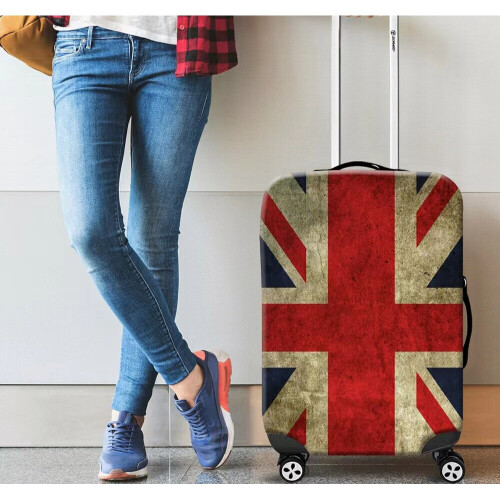 Union Jack Elasticated Protective Skin Cover For Small 18" - 22" Suitcase 2