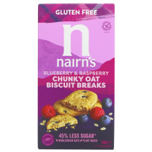 Nairn's GF Blueb&Rasp Chunky Buscuits 160g ( pack of 6 )