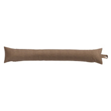 (Mushroom, 4ft) Plush Faux Suede Draught Excluder Extra Long Door Draft Stopper