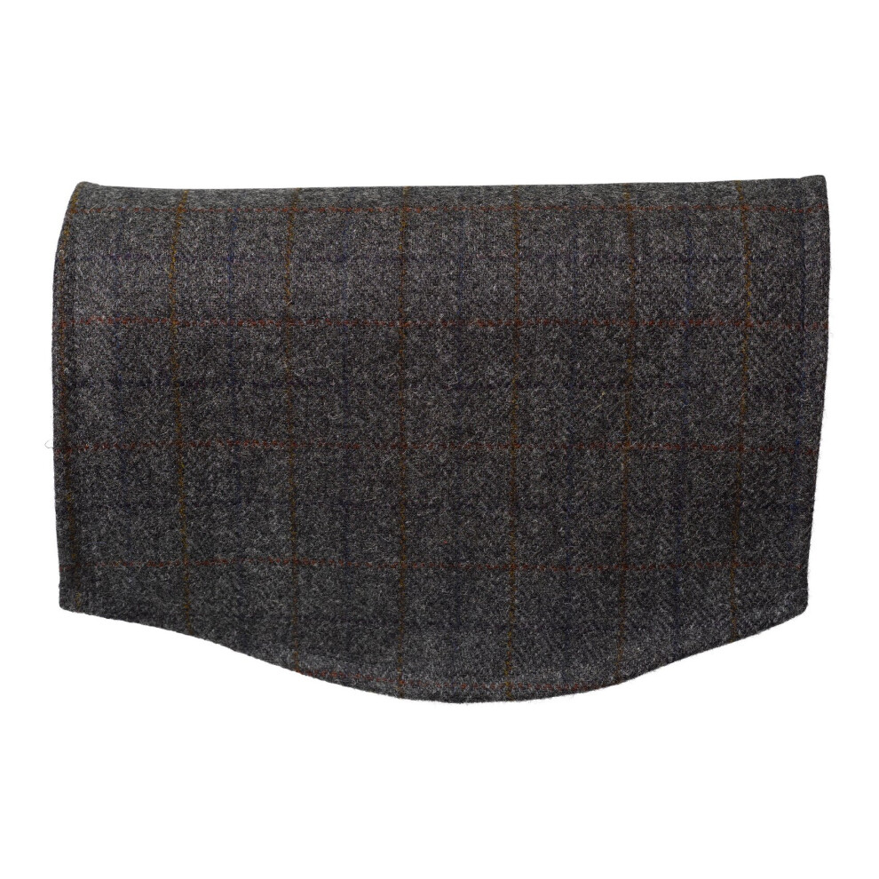 (Winter Check, Single Chair Back) Harris Tweed Check Pure New Wool Sofa Furniture Antimacassar
