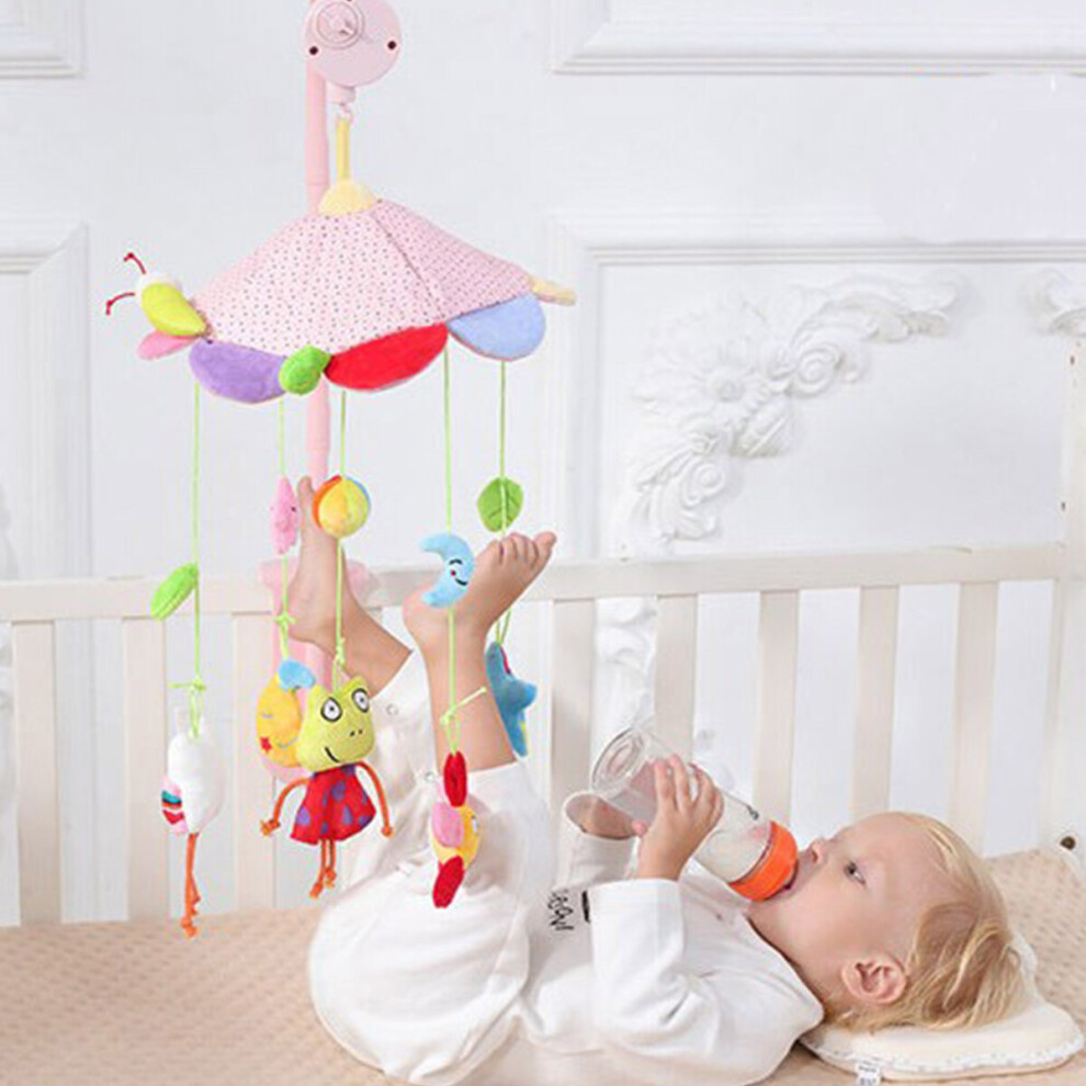 Baby Crib Mobile Musical Bed Bell With Controller Music Night Newborn Toy Light