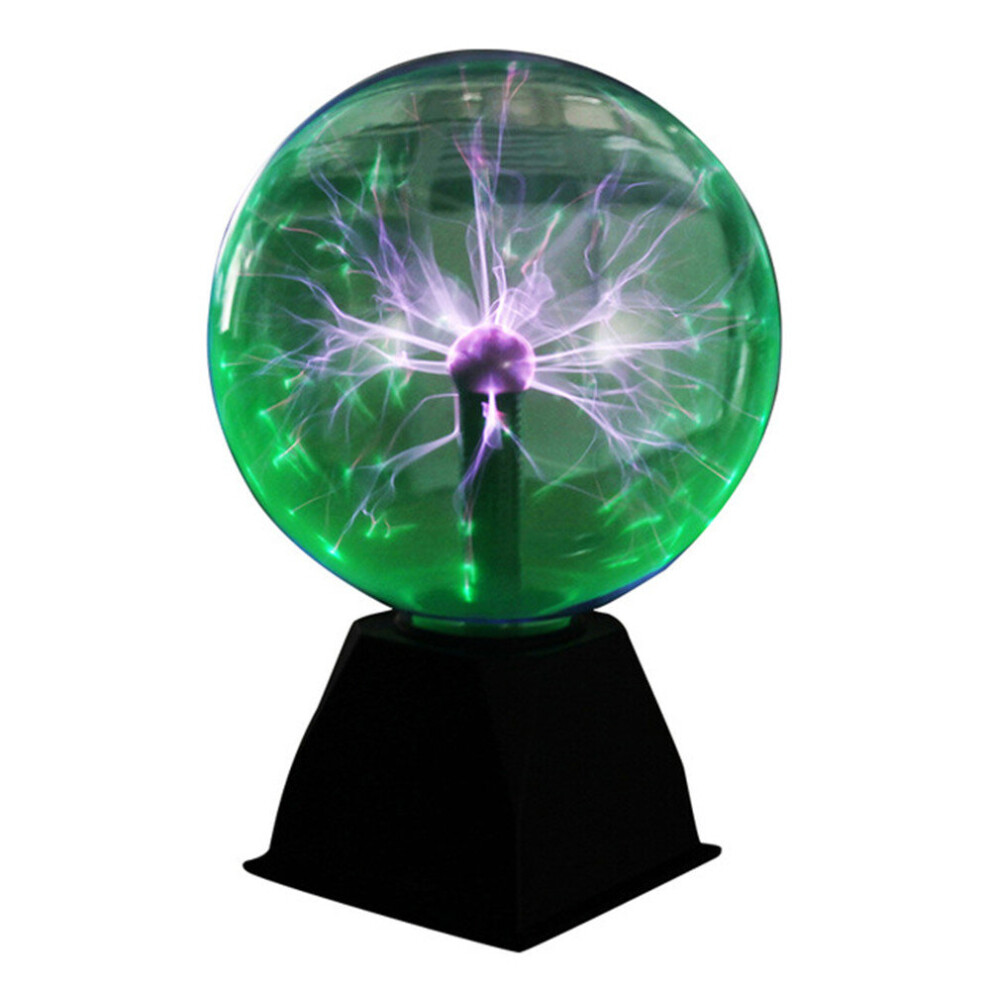 8 Inches Green Light Plasma Ball Electrostatic Voice-controlled Desk Lamp Magic Light 