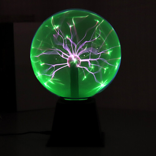 8 Inches Green Light Plasma Ball Electrostatic Voice-controlled Desk Lamp Magic Light 1