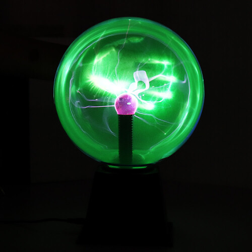 8 Inches Green Light Plasma Ball Electrostatic Voice-controlled Desk Lamp Magic Light 2