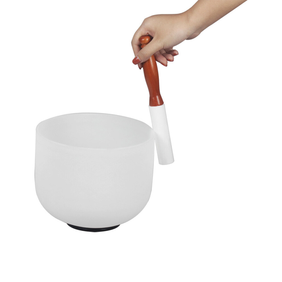 Rubber Mallet Stick Beater for Crystal Singing Bowl Professional Sound Bowl Strik with Rubber Ring Meditation Bowl Accessory