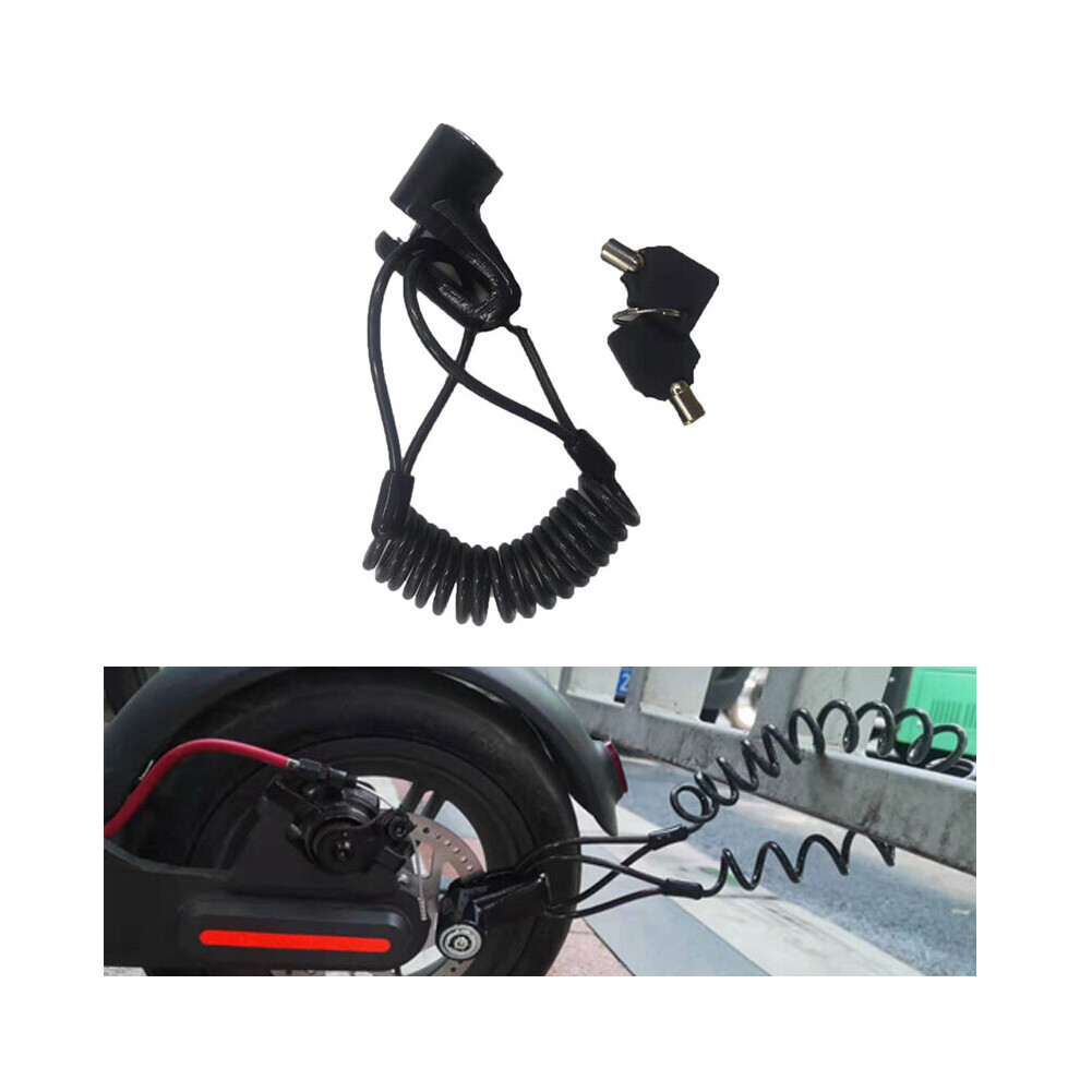 Electric Scooter Skateboard Anti-Theft Disc Brake Wheels Lock With Steel Wire For M365/ Pro Scooter Accessories