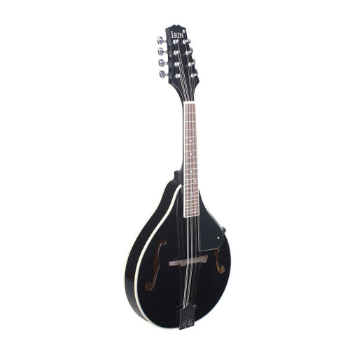 IRIN 8 strings Basswood Black Mandolin With bag/string/Picks/Rubbing cloth 2