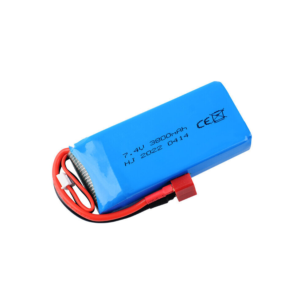 7.4V 2S 3800Mah T Deans Plug Lipo Battery For Wltoys Car 124017 144010 124019 124018 And 144001 Car 6907845104891