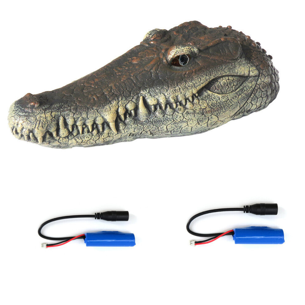 Flytec V005 w/ 2 Batteries Version 2.4G Electric RC Boat Simulation Crocodile Head Vehicles RTR Model Toy-image-OPC-PBZ8MBX-NEW