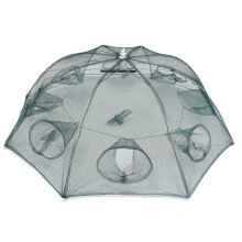 ZANLURE 8 Hole Folded Fishing Net Shrimp Crab Baits Trap Mesh