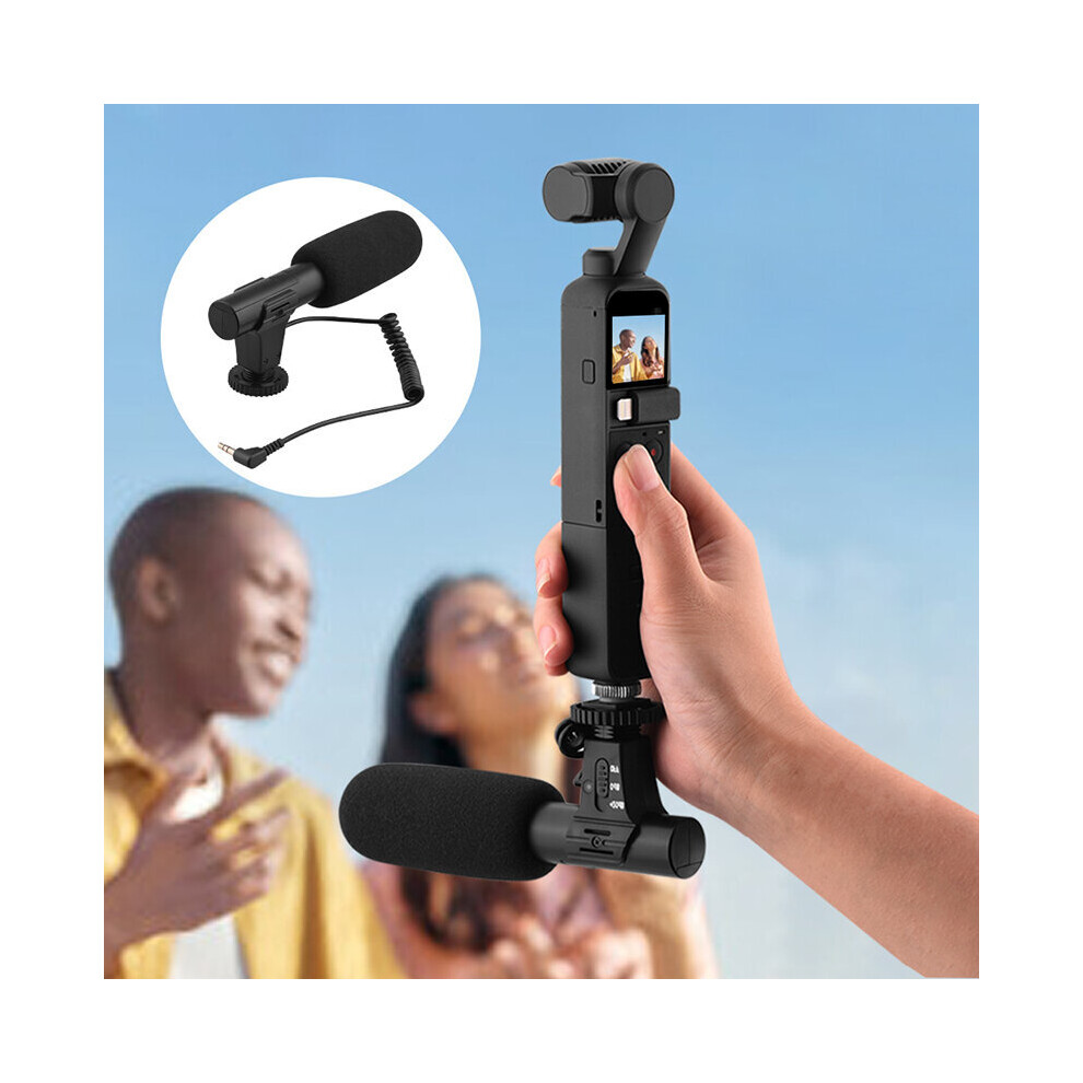 3.5Mm Condenser Camera Microphone Live Recording For Dji Osmo Pocket2 Handheld Gimbal Accessories Black 6900081667892