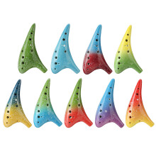 12 Hole Alto C Tone Pottery Ocarina for Music Lovers