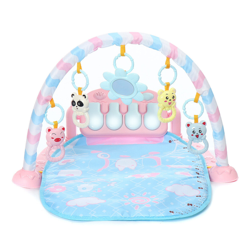 3-in-1 Cute Rainforest Musical Lullaby Baby Activity Playmat Gym Toys Play Mat