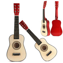 Red 23 6-String Beginner Acoustic Guitar for Kids - Wooden, Eco-Friendly Practice Guitar, Ideal Gift for Children