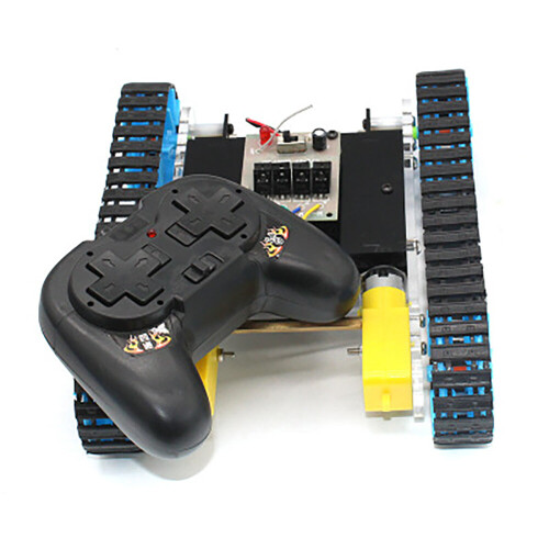DIY Tank Assembly Model Toy Car Kit with Remote Control 2